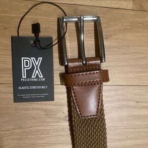 Men’s Brown and Tan Woven Belt